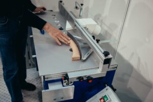 Person using a CNC Milling Machine