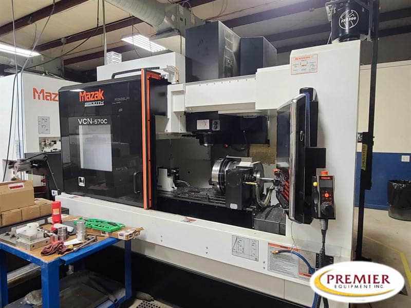 19-vcn570c (web35110d) MAZAK VCN570C CNC 4 AXIS VERTICAL MACHINING CENTER