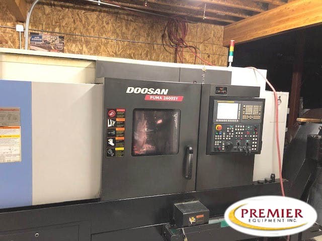 DOOSAN PUMA 2600SY CNC UNIVERSAL LATHE WITH MILLING, Y AXIS & SUB SPINDLE
