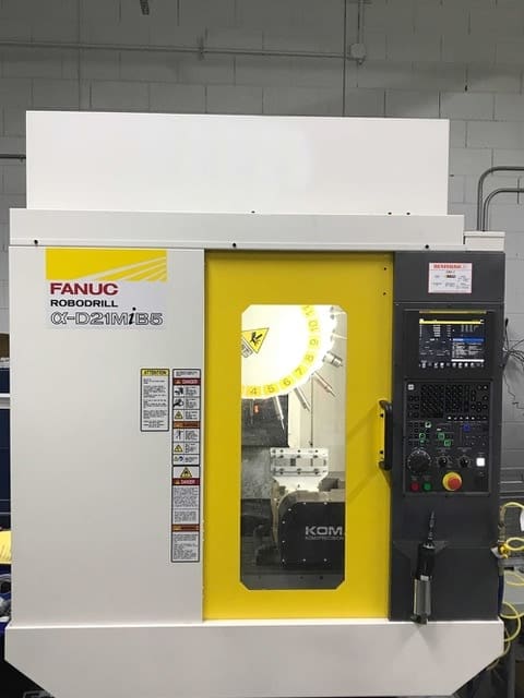 2017 Fanuc RoboDrill D21MiB5 with Tilting Rotary Table