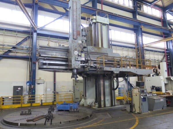 Schiess 3VKE 500/900 197"/355" CNC Openside Vertical Boring Mill With Milling