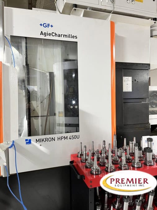 +GF+ AgieCharmilles Mikron HPM 450U (7-Pallet) 5-Axis CNC Vertical Machining Center
