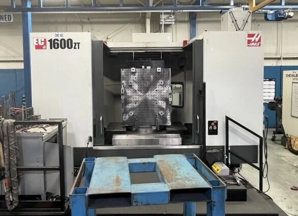 HAAS EC1600ZT CNC HMC with 4-Axis Built in Rotary Table