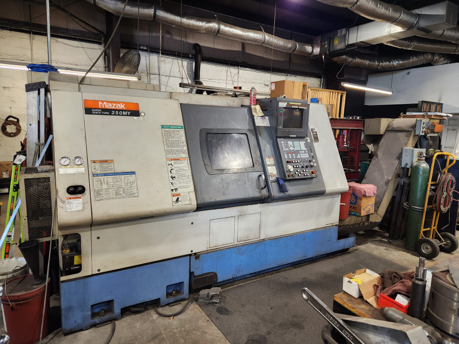Mazak SQT250MY CNC Turning Center w/Live Tooling & Y-Axis 