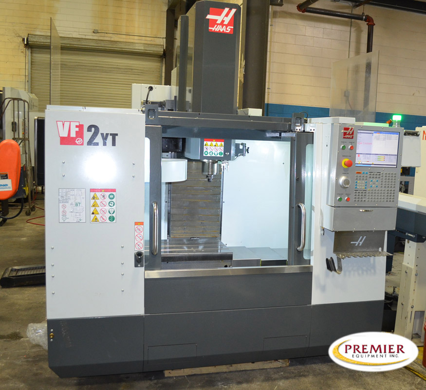 Haas VF2YT Used CNC Mill