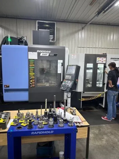 Home Doosan Dvf5000 Cnc 5 Axis Machining Center With Factory 12 Auto Work Changer