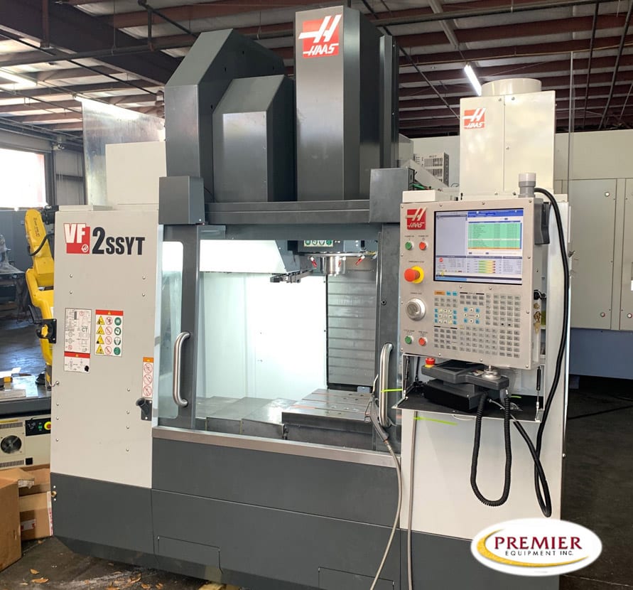 Haas Vf2Ssyt With Tr160 Trunnion 5-Axis And Fanuc Robot Cnc Vertical Machining Center