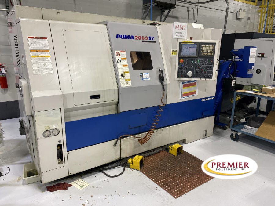 Daewoo Puma 2000SY CNC Turning / Milling Center with Sub-Spindle