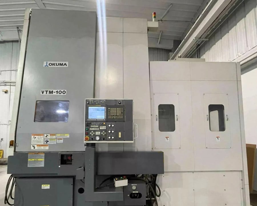 Okuma Vtm-100 Cnc Vertical Turning Center With C-Axis And Milling