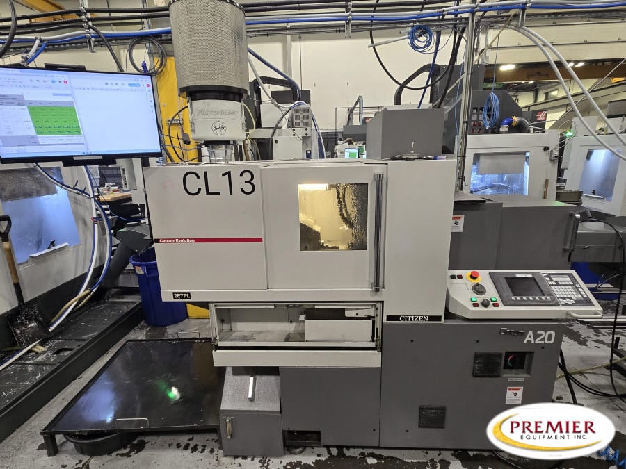 Citizen Cincom A20-VIIPL CNC Swiss-Type Lathe