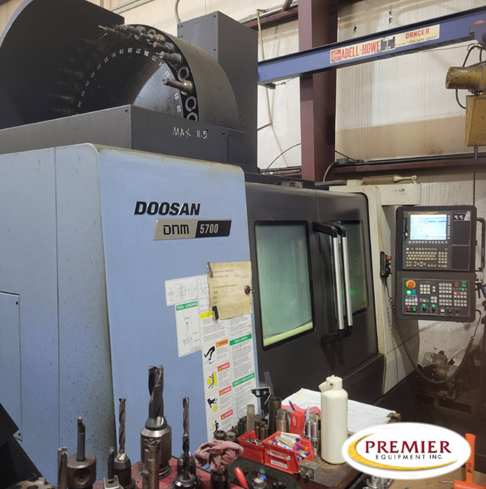 Doosan DNM 5700 with Rotary Table High Precision, Heavy Duty CNC Vertical Machining Center
