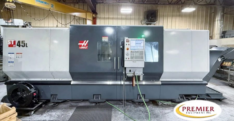 Home Haas St45L Live Milling, Big Bore, Long Bed Lathe